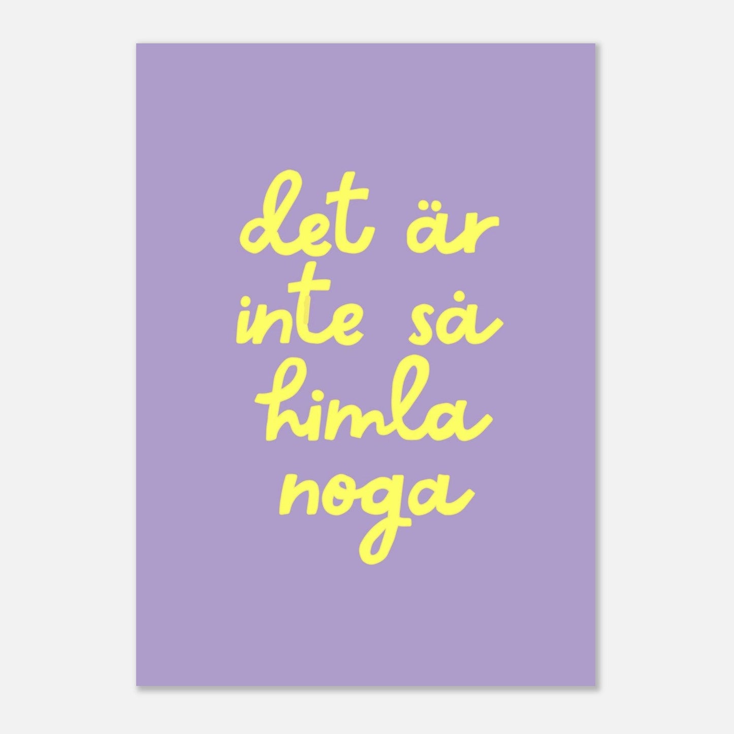 Poster | Inte så noga