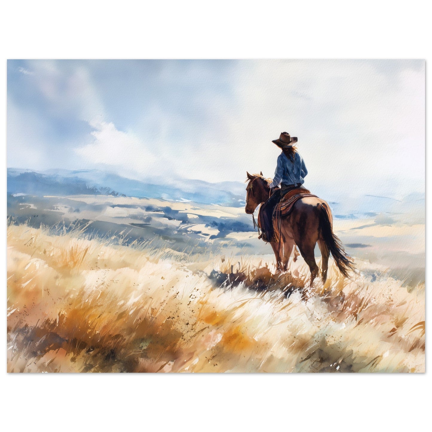 Freedom - Horse in Landscape Art Poster