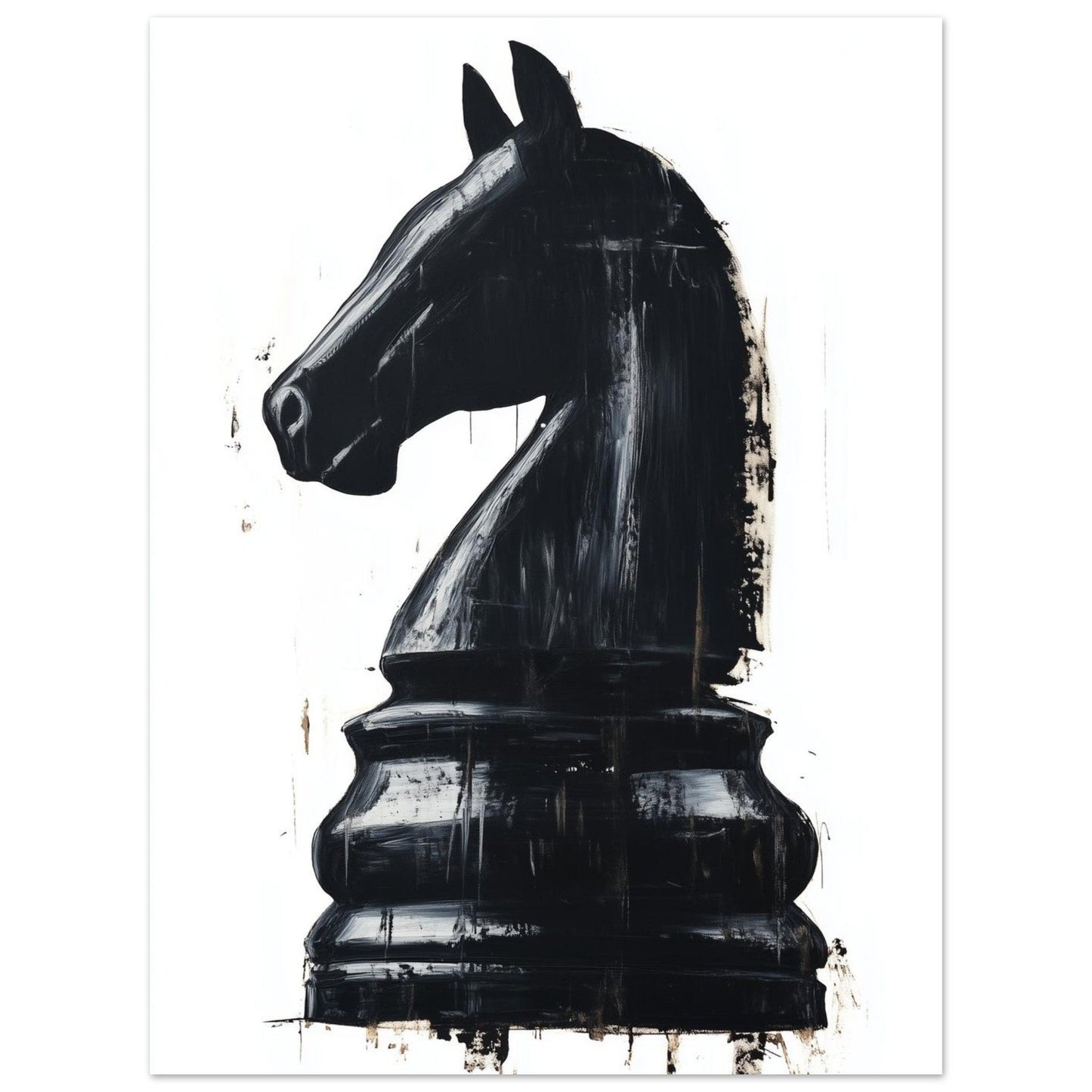 Strategy – Black Horse Art Poster