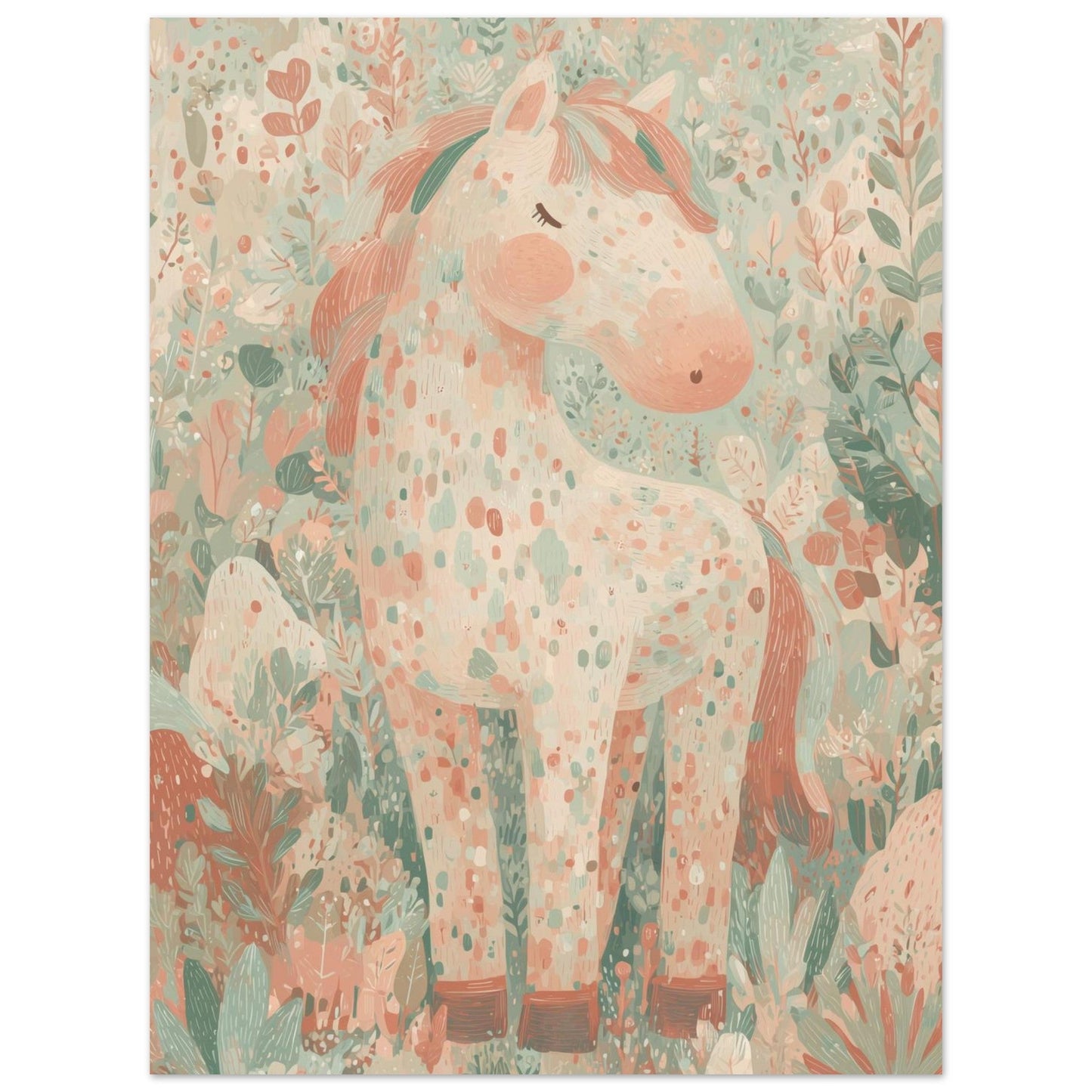 Young Riders - Meadow Pony - Horse Art Poster