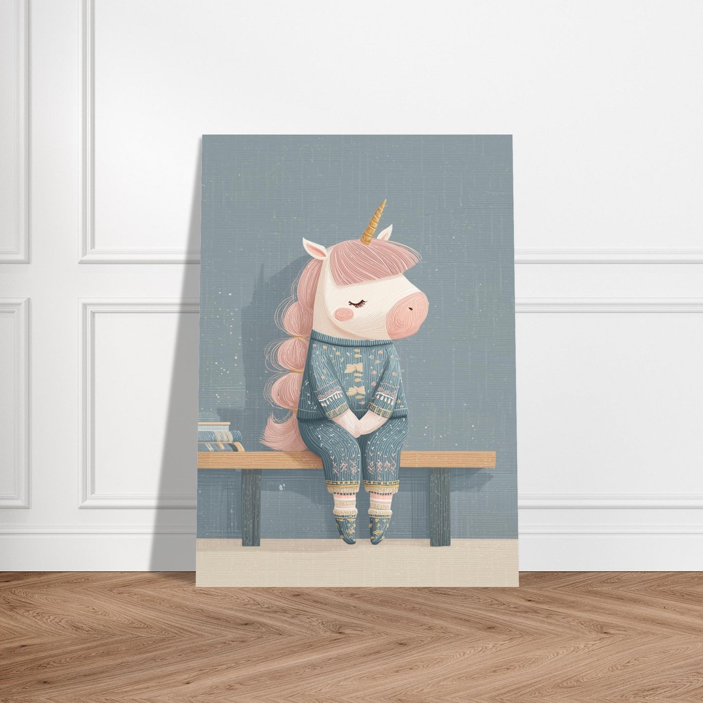 Young riders - Cozy Unicorn - Horse Art Poster