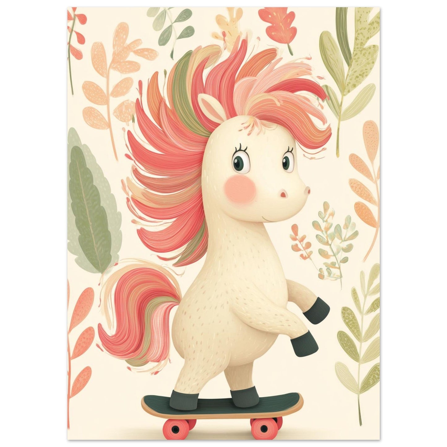 Young Riders - Playful Pony - Horse Art Poster