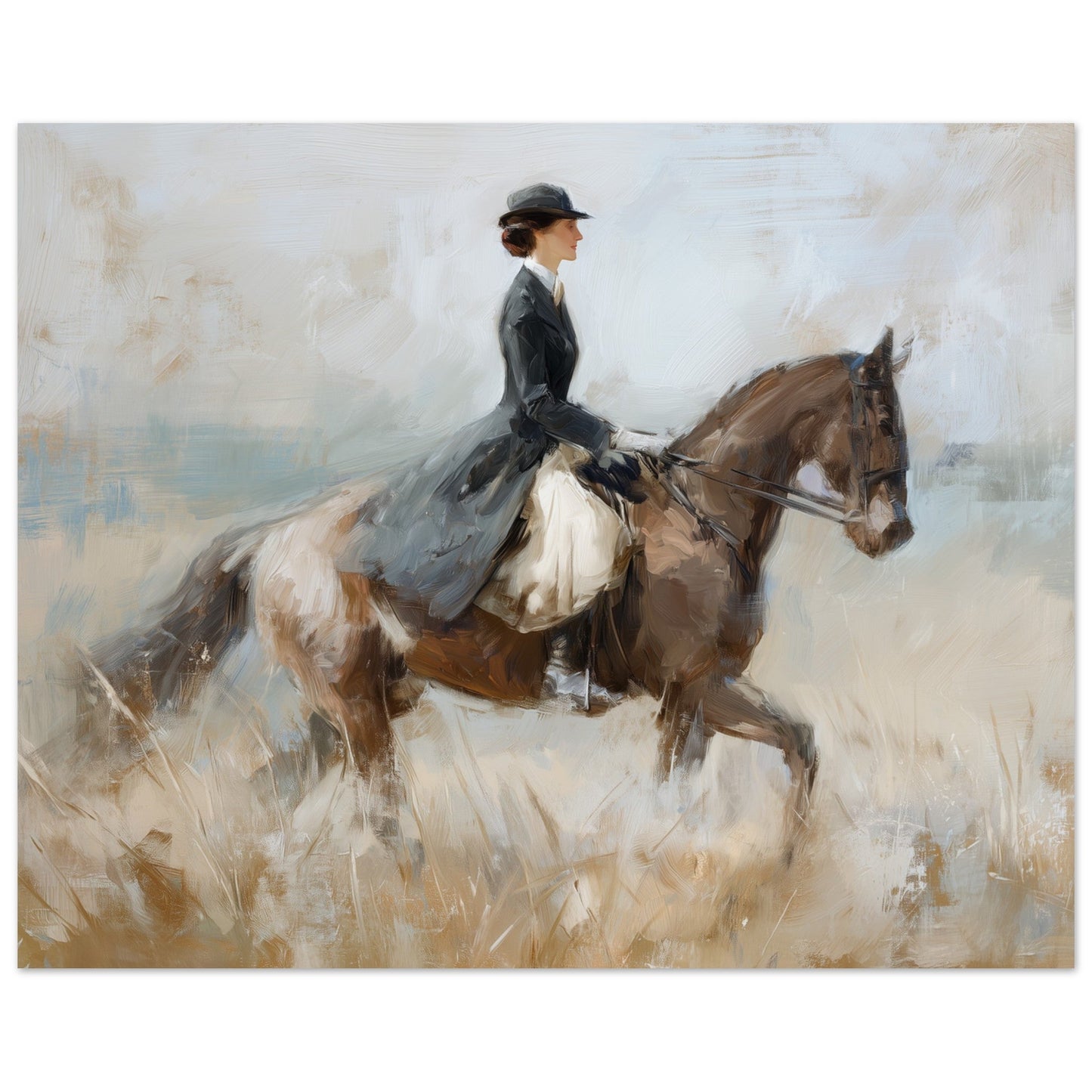 Timeless Ride - Classic Equestrian Art Poster