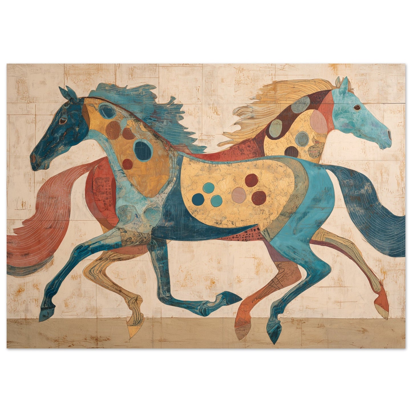 Play – Colorful Horse Art Poster