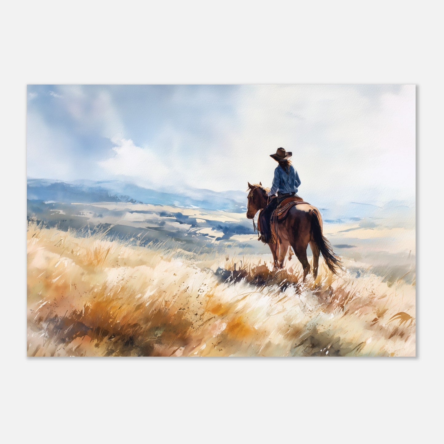 Freedom - Horse in Landscape Art Poster