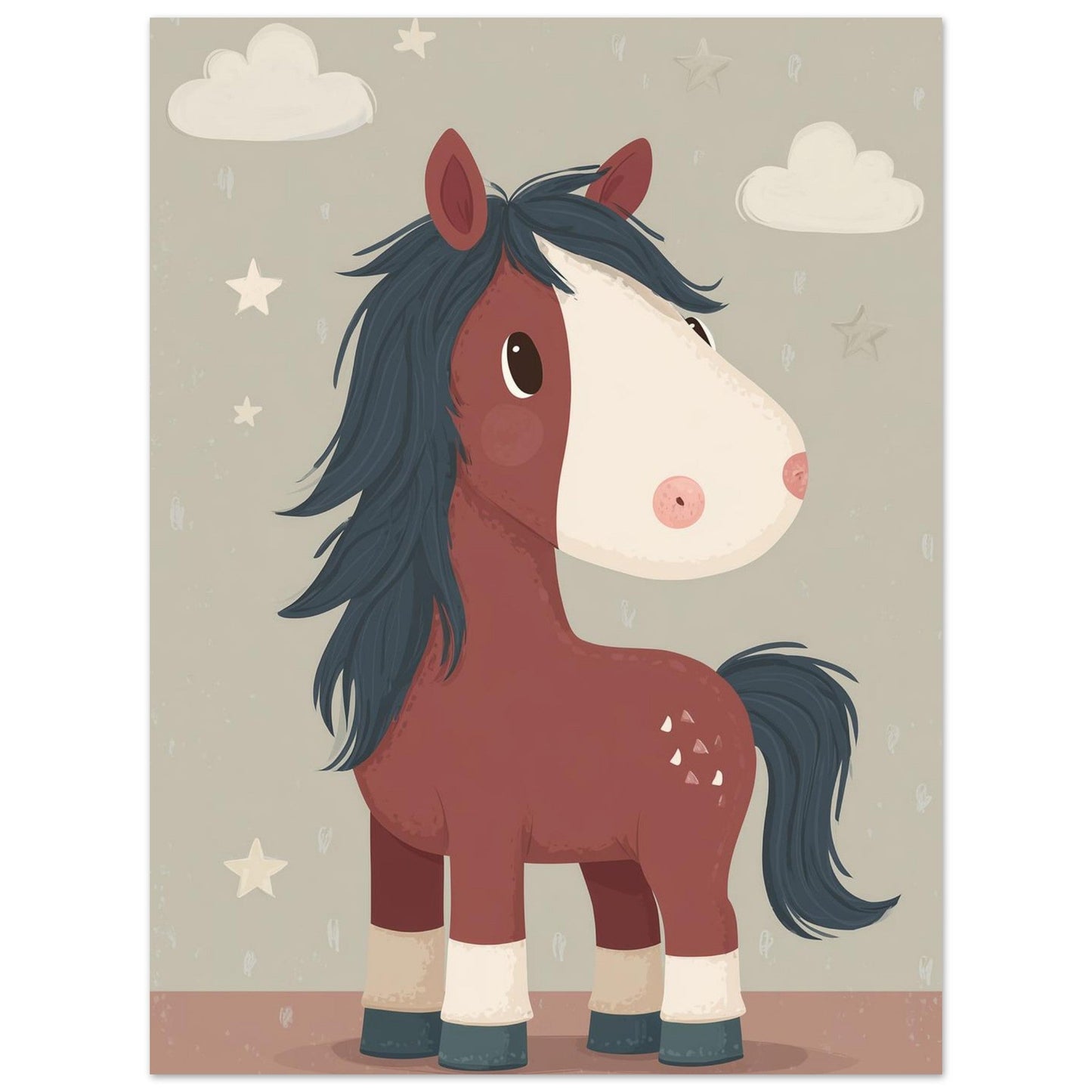 Young Riders - Little Star Pony - Horse Art Poster