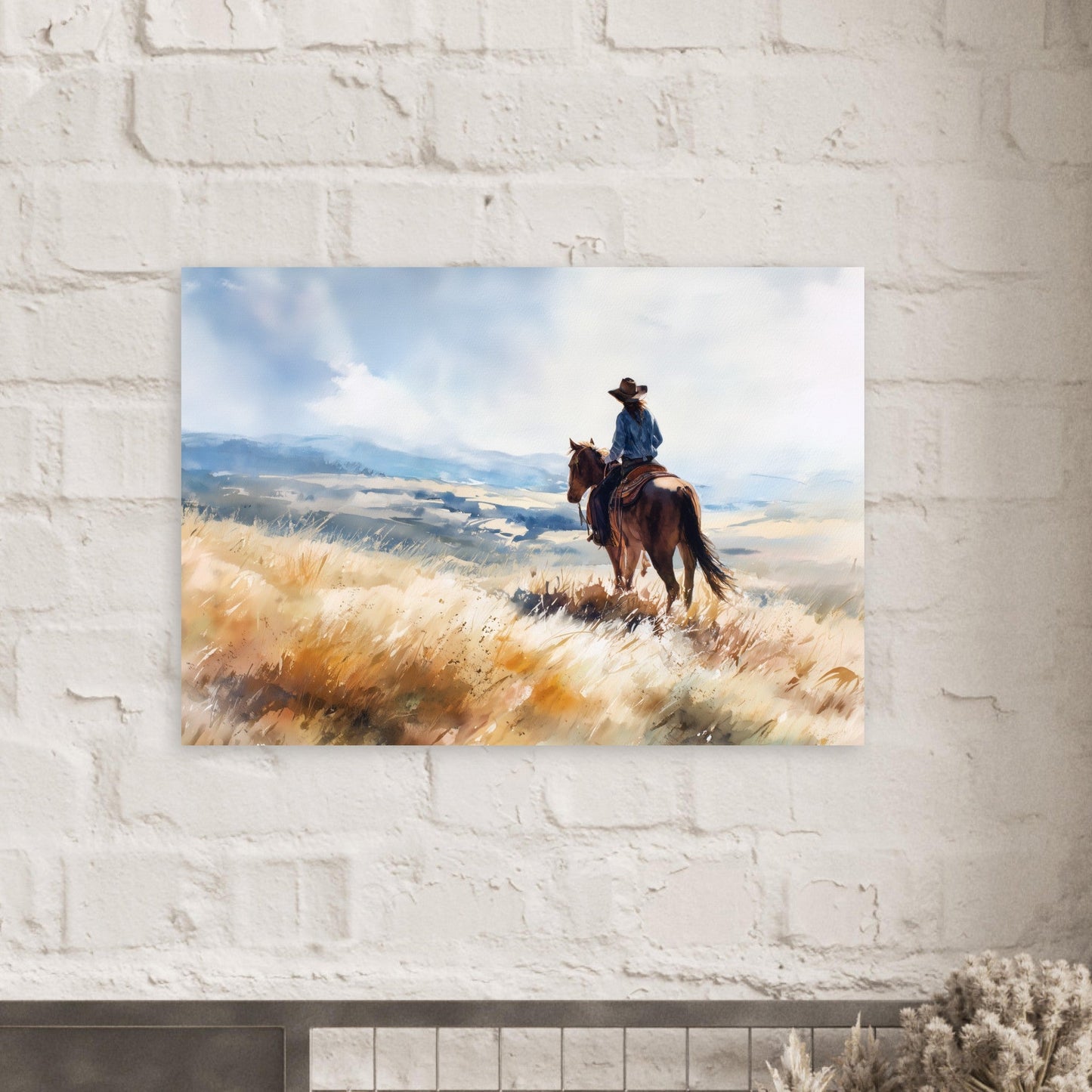Freedom - Horse in Landscape Art Poster