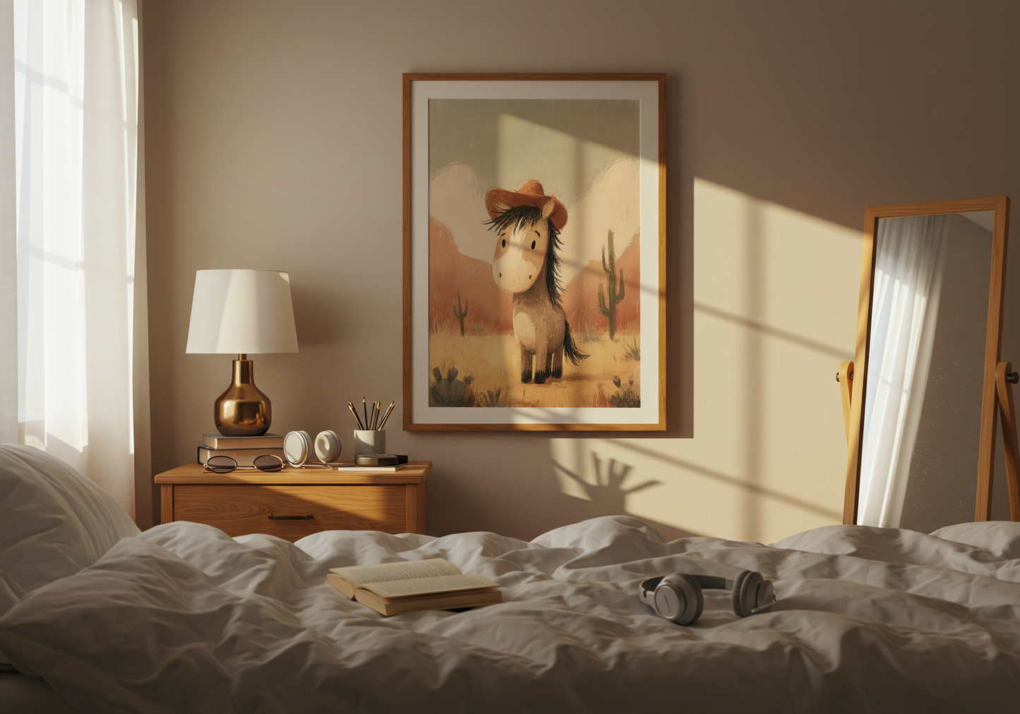 Young Riders - Cowboy Pony - Horse Art Poster