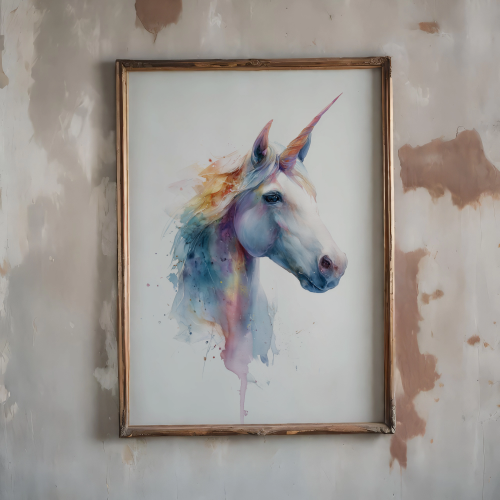 Unicorn - Dreamy Unicorn Art Poster