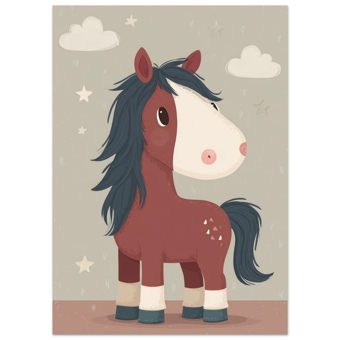 Young Riders - Little Star Pony - Horse Art Poster