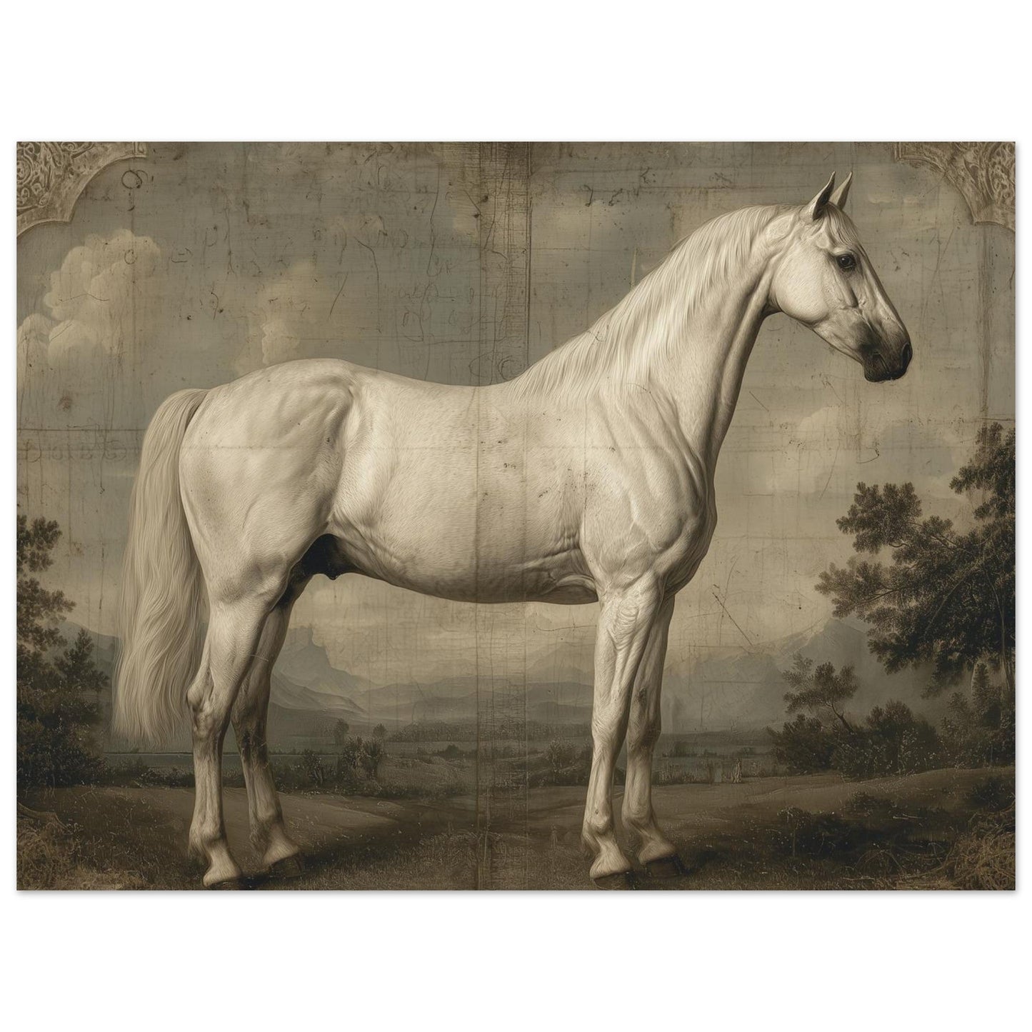 Heritage – White Horse Art Poster