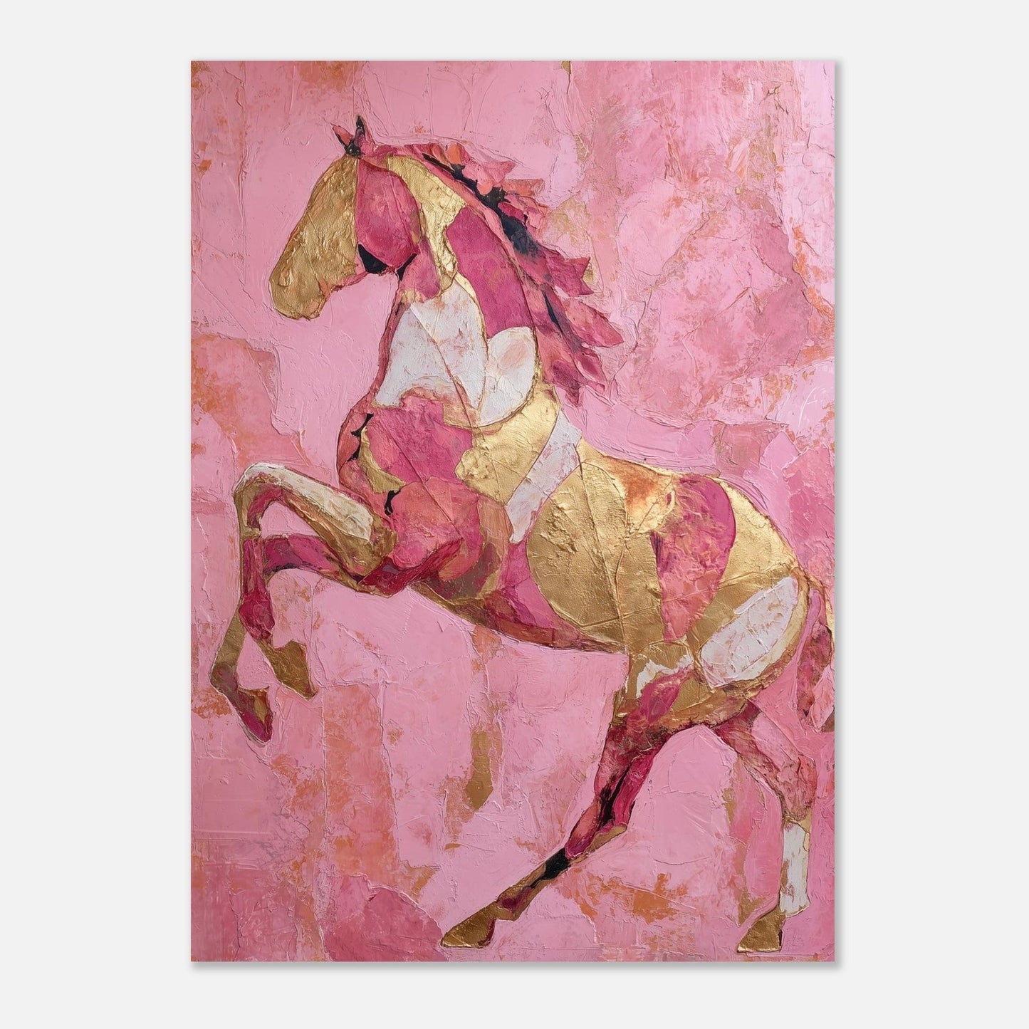 Blush & Gold – Golden Pulse - Poster