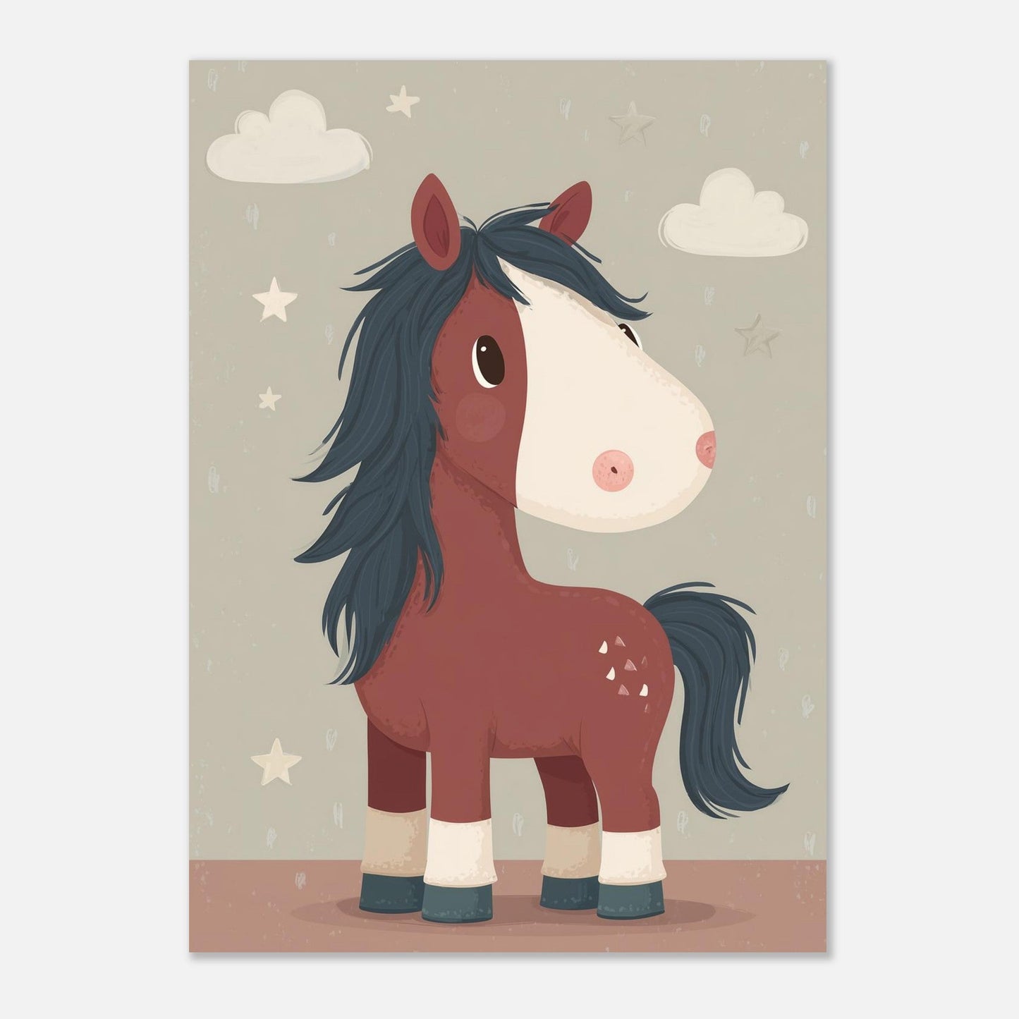 Young Riders - Little Star Pony - Horse Art Poster