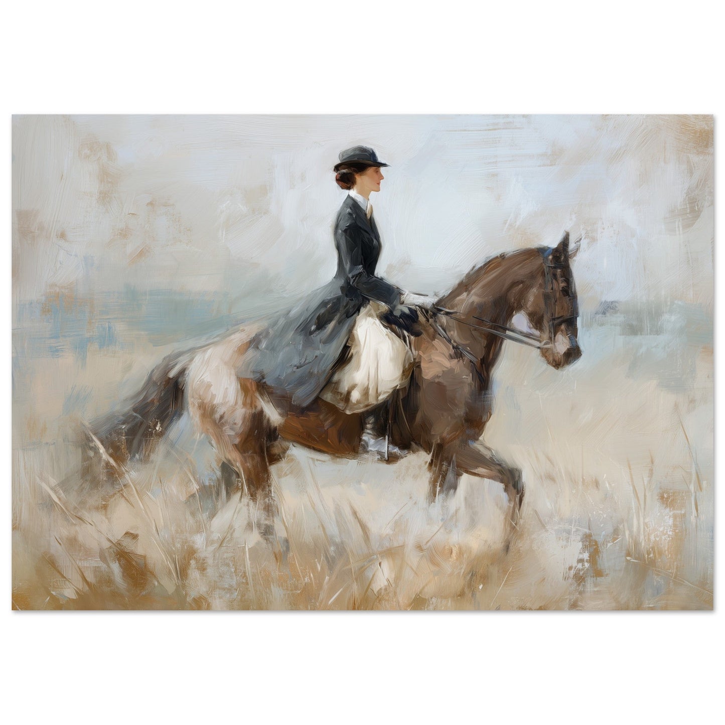 Timeless Ride - Classic Equestrian Art Poster