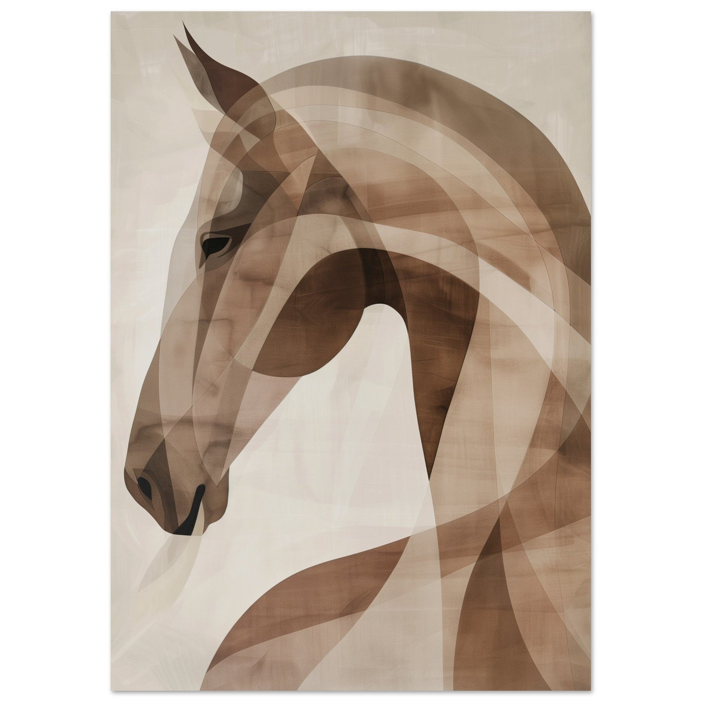 Stillness – Abstract Horse Art Poster