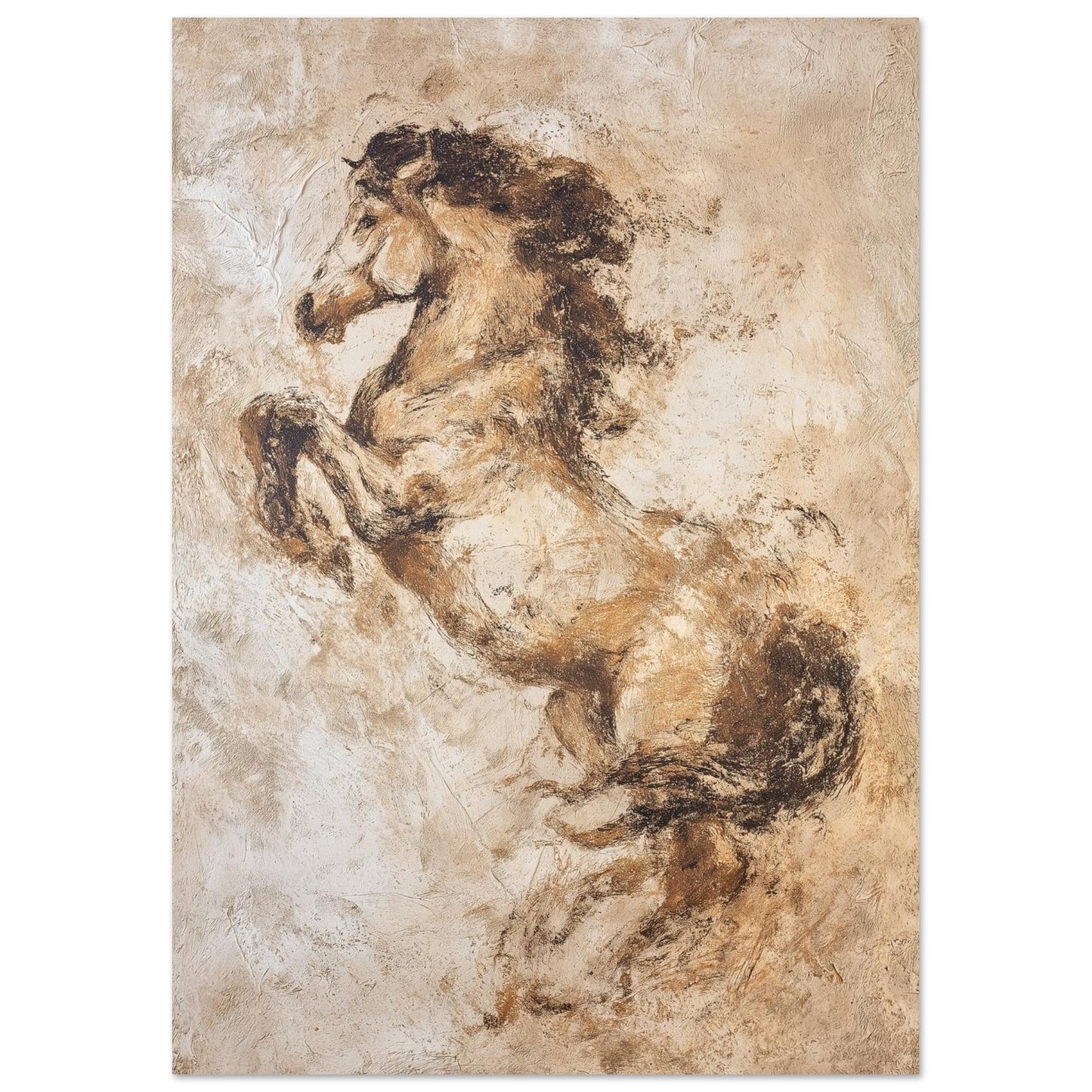 Untamed Motion - Abstract Horse Art Poster