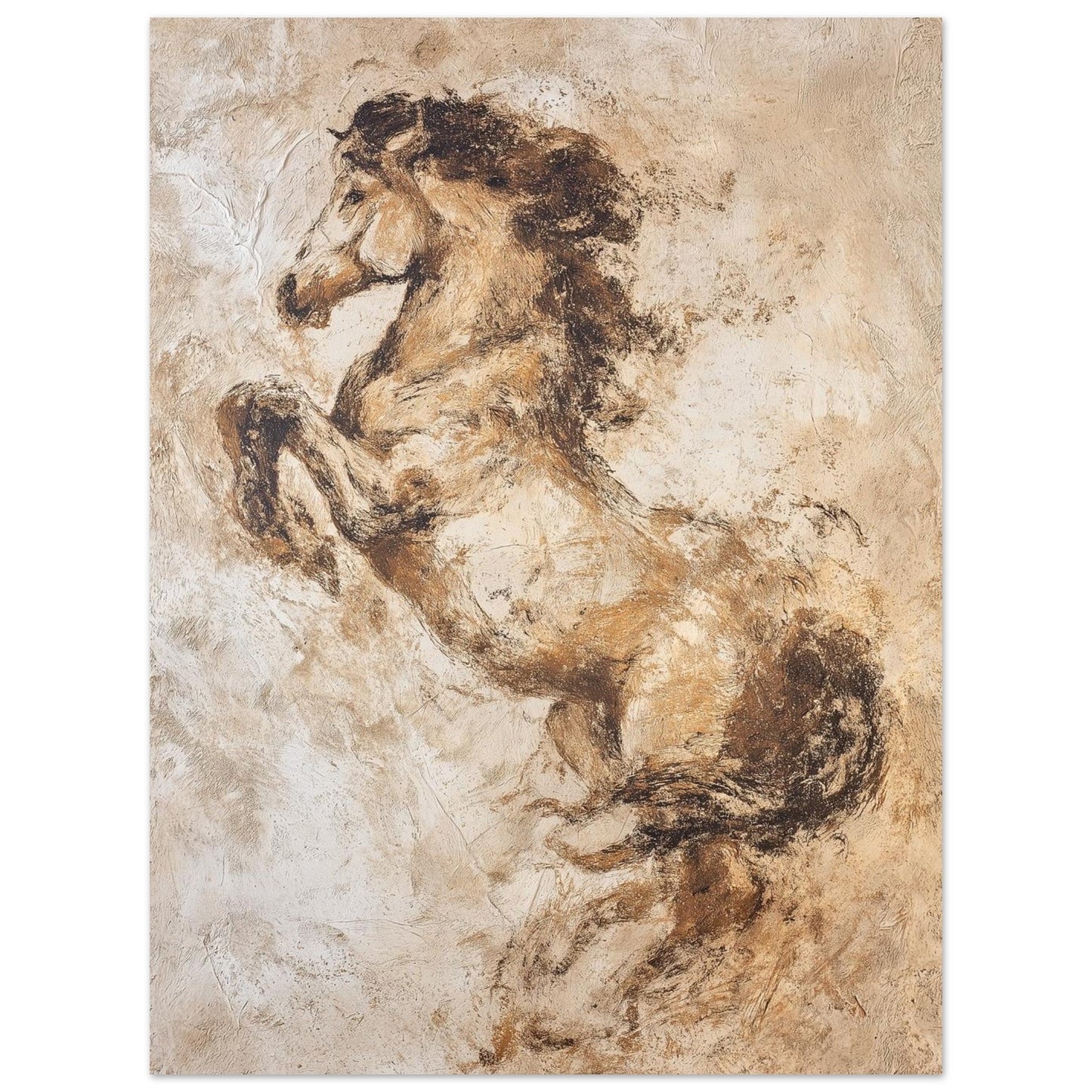 Untamed Motion - Abstract Horse Art Poster