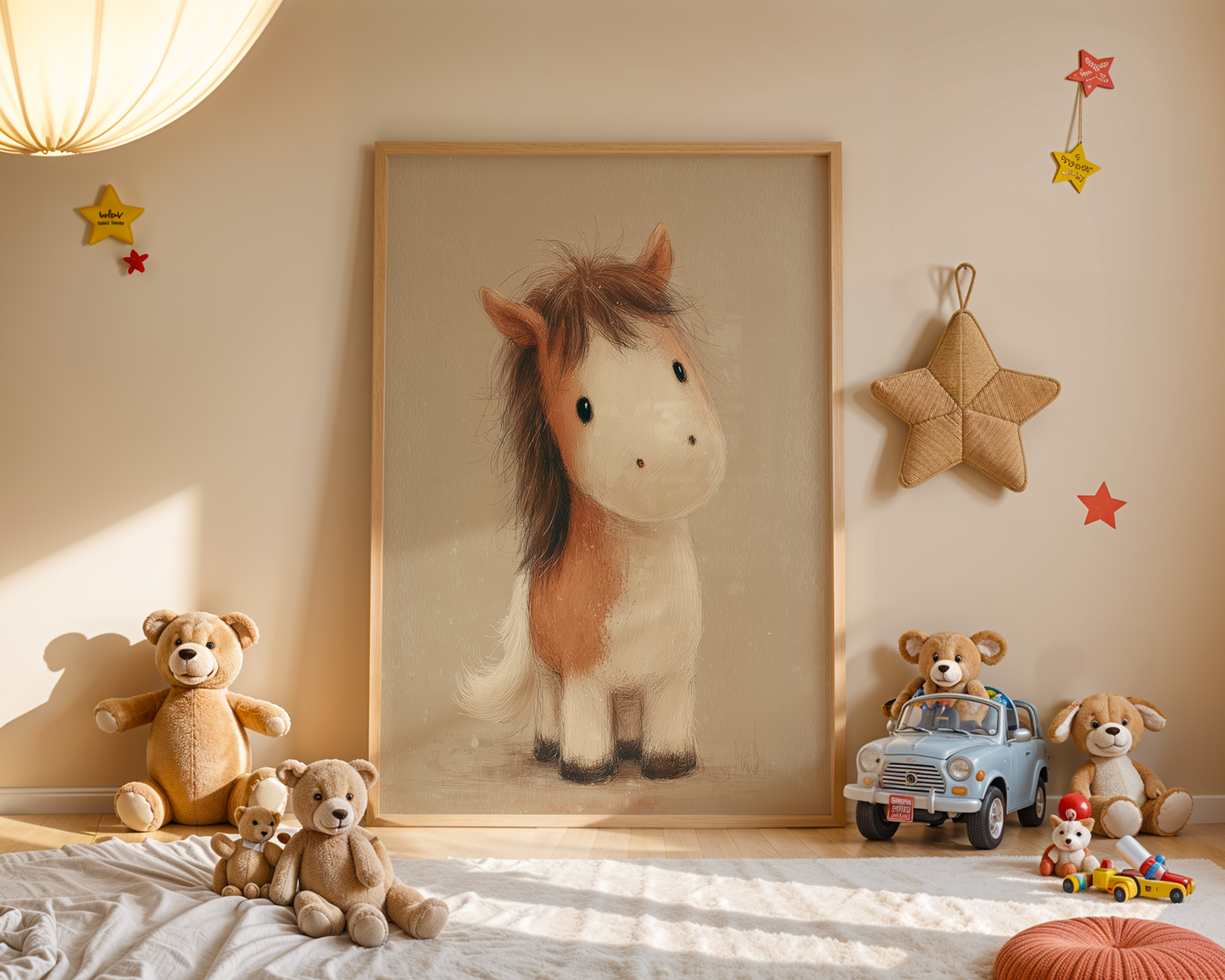 Young Riders - Little Pony - Horse Art Poster