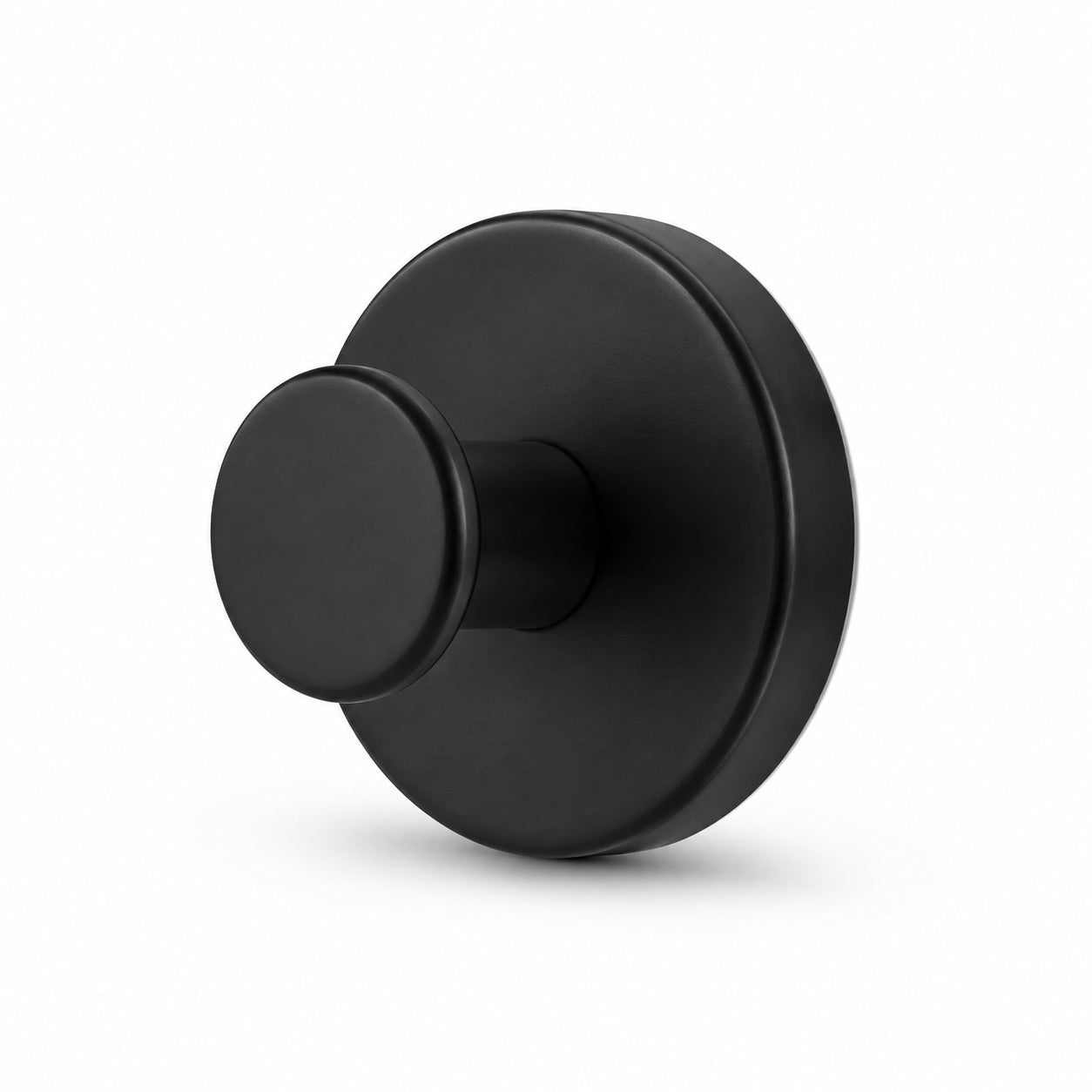 Matte black stainless steel suction cup hook – 1 piece