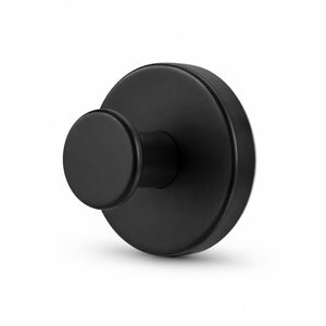 Matte black stainless steel suction cup hook – 1 piece