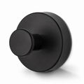 Livnorr matte black stainless steel suction cup hook – studio shot