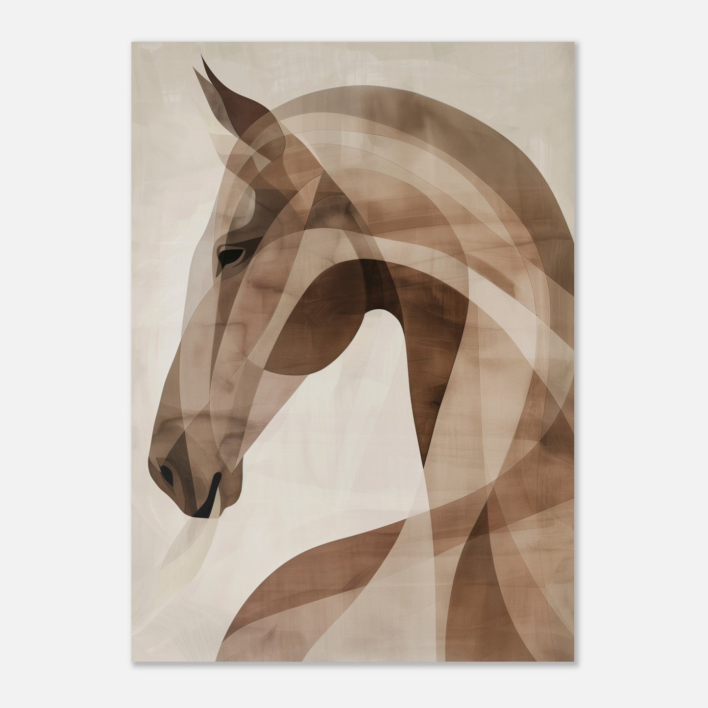 Stillness – Abstract Horse Art Poster