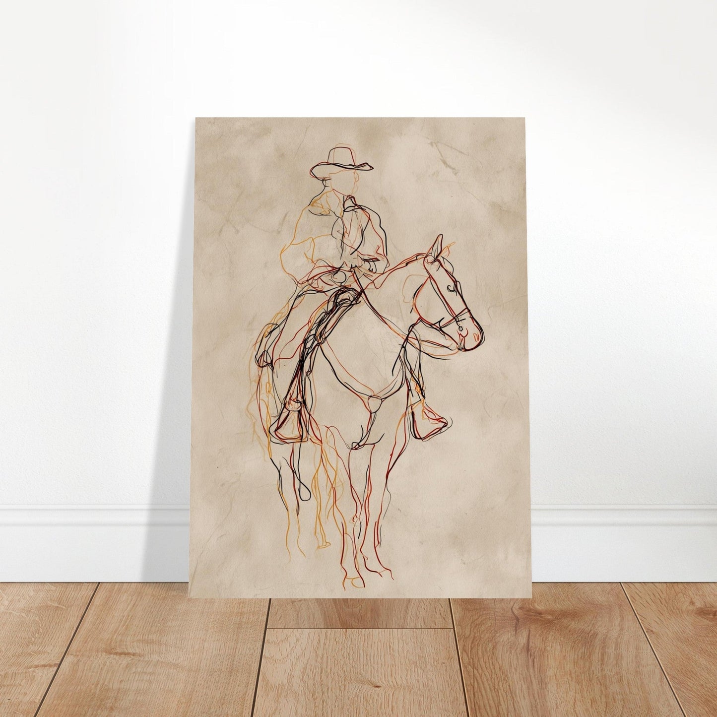 Wild Lines - Minimalist Horse Line Art Poster